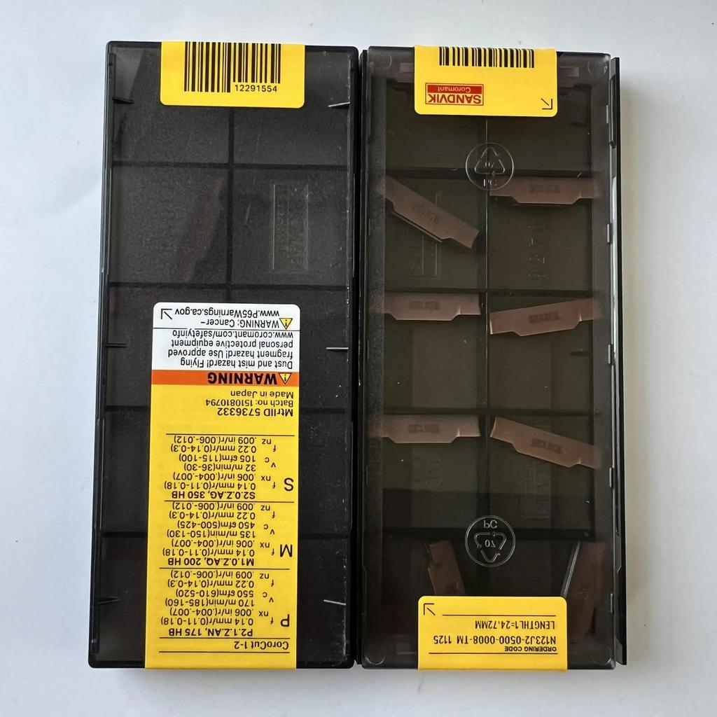 Original Sandvik / N123J2-0500-0008-TM 1125 /CNC CARBIDE tool blade 10 Pcs