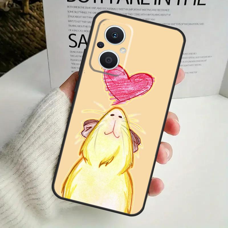 Cute Cartoon Guinea Pig Phone Case For OPPO Reno 8T 14F 13 F 12 11 10 14 Pro 7 8 Lite OPPO Find X8 X6 X5 X9 Pro Cover