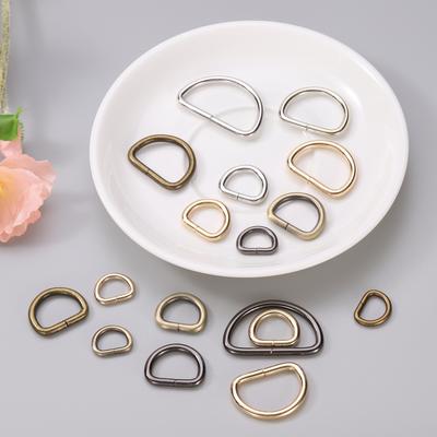 30pcs Metal D Rings Buckle Heavy Duty Opening D-Rings Clips Hooks for Crafts Hardware Bags Keyrings Straps Belts DIY Accessories