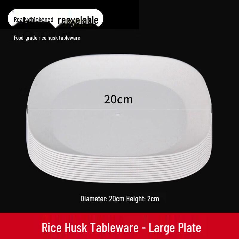 ZISIZ Disposable Wheat Straw Plate