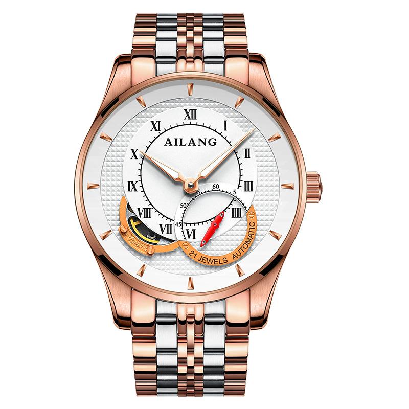 AILANG Klocka Stål Automatisk Maskinur Klocka Stor Urtavla Vattentät Mode Business Herrklocka