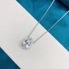 Tancise Jewelry S925 Silver Pendant Inlaid with 8*12 Drop-shaped High Carbon Diamond Fashion Women Necklace 40+5.