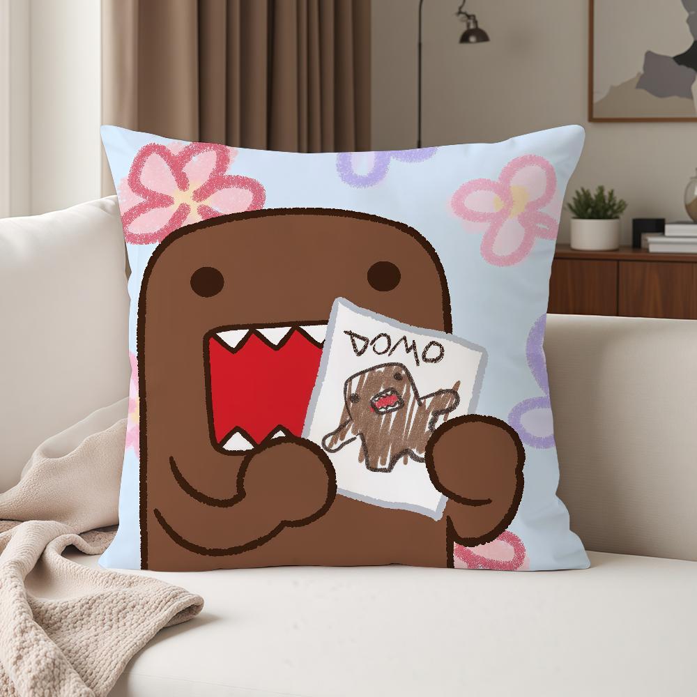 Cute D-domo-kun Pillow Case Suitable For Bedrooms Living Rooms Cars Home Decoration