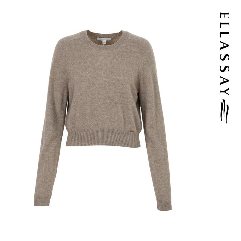 

ELLASSAY Women s Round Neck Cashmere Sweater (Regular Fit) M