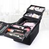 Adjustable Straps Makeup Carrying Case Multi-layer Travel Toiletry Organizer  Hairdressing