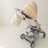 Portable Travel Embroidered Cotton Diaper Bag with Zipper New Mother Trolley Hanging Bag Baby Trolley Hanging Diaper Bag