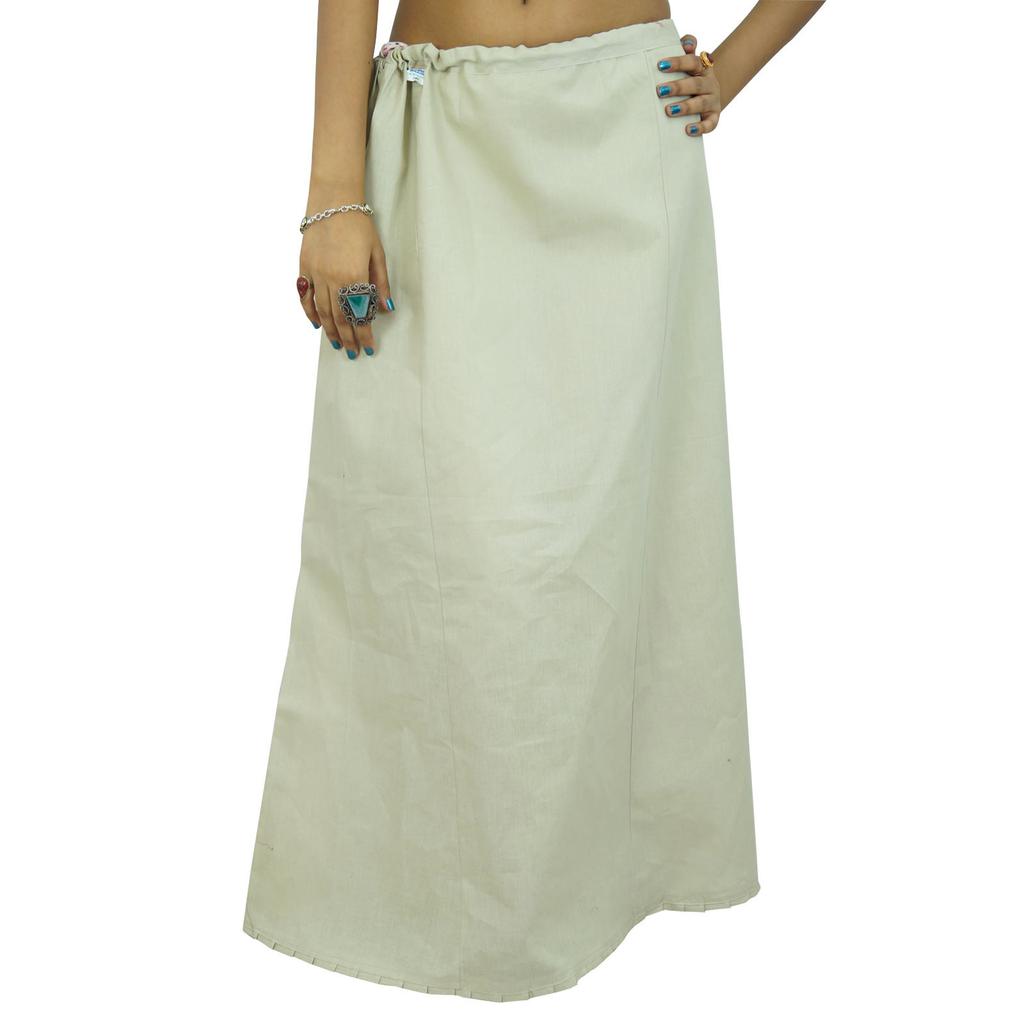 Solide Petticoat Unterrock Bollywood Indianer Frauen Kleidung Baumwolle Futter für