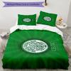 Celtic Football Club Crest Printed Pattern Duvet Cover Set – Includes 1 Duvet Cover and 2 Matching Pillowcases Bedroom Decor Christmas Gifts
