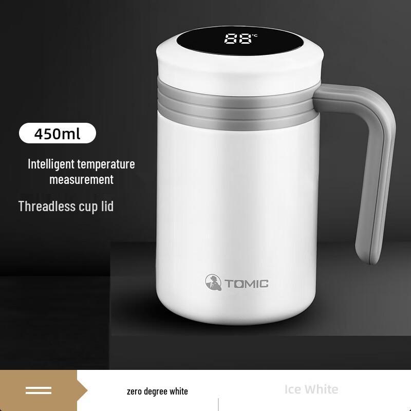 TOMIC Smart Temperature Display Stainless Steel Insulated Desktop Tea Cup