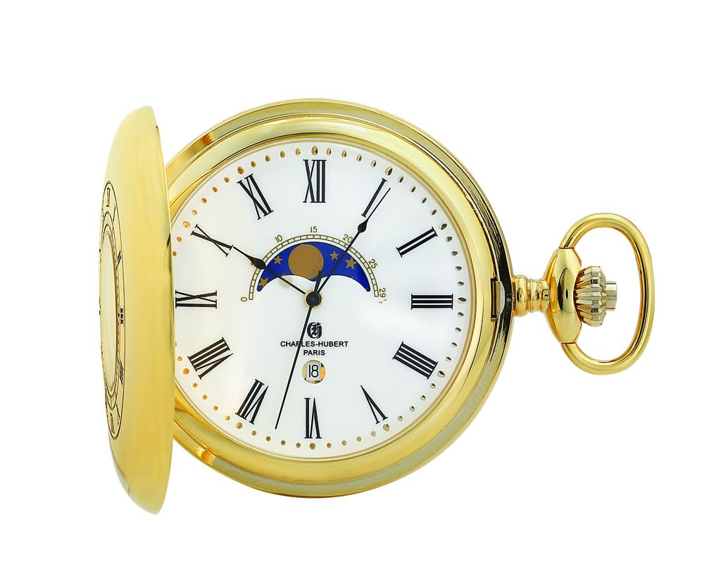

Charles Hubert Men s Moon Phase Pocket Watch DWA051