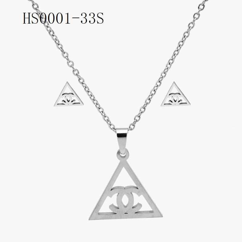 1 комплект элегантных женских подвесных ожерелий с подвесками и серьгами для пирсинга — фото 30