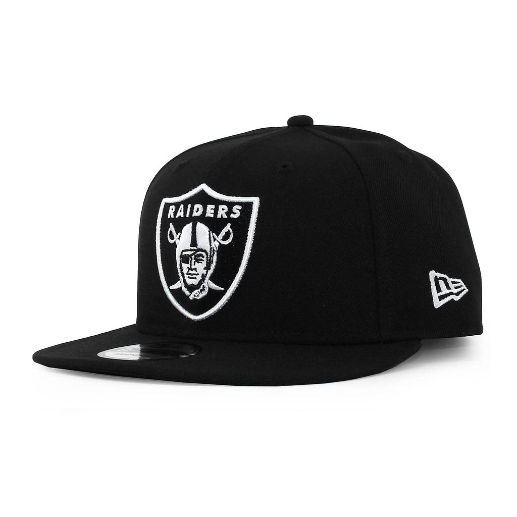 [New Era] 9FIFTY Snapback Cap Las Vegas Raiders [NFL BASIC SNAPBACK CAP] LAS VEGAS RAIDERS 950 American Football Black [Used]