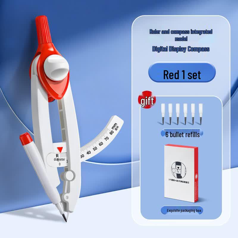 Digital Display Student Drafting Compass Set