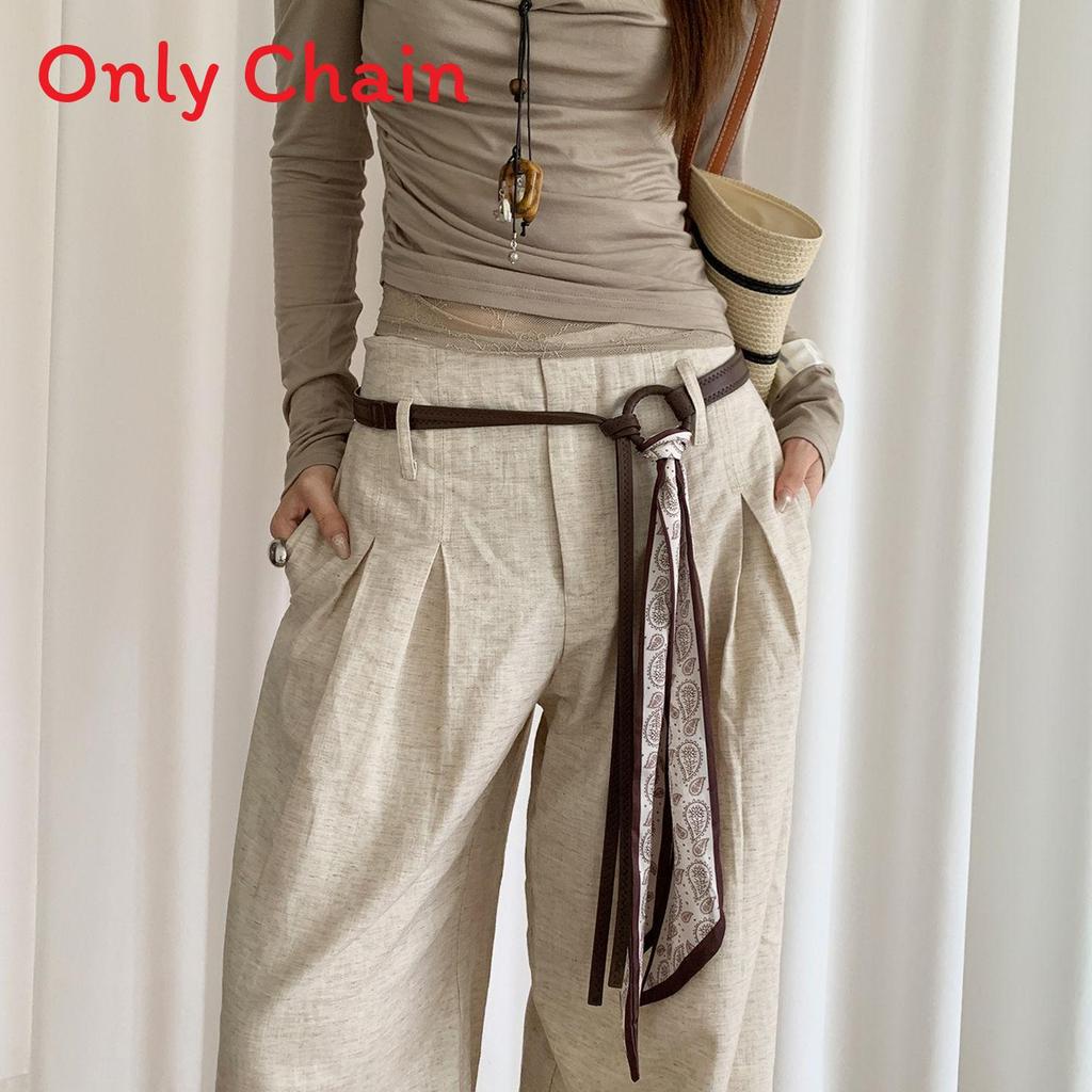 Vintage Brown Pu Leather Belt For Women With Wide Rivet Design For Boho Casual Style
