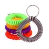 10Pcs Multipurpose Stretchable Wristband Keychain Spring Flexible Spiral Elastic Band Bracelet Key Holder Ring For Sauna Gym Outdoor Sports Hair Rings