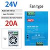 EDR-120-24 DIN Rail Power Supply 12/48V DC, 75/150/240/480W NDR Options