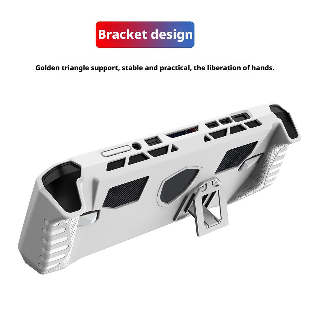 TPU Case Fit For MSI CLAW 8 Ryzen Edition 2025 Protective Cover With Bracket Shockproof Back Cover Anti-Scratch Game Accessories