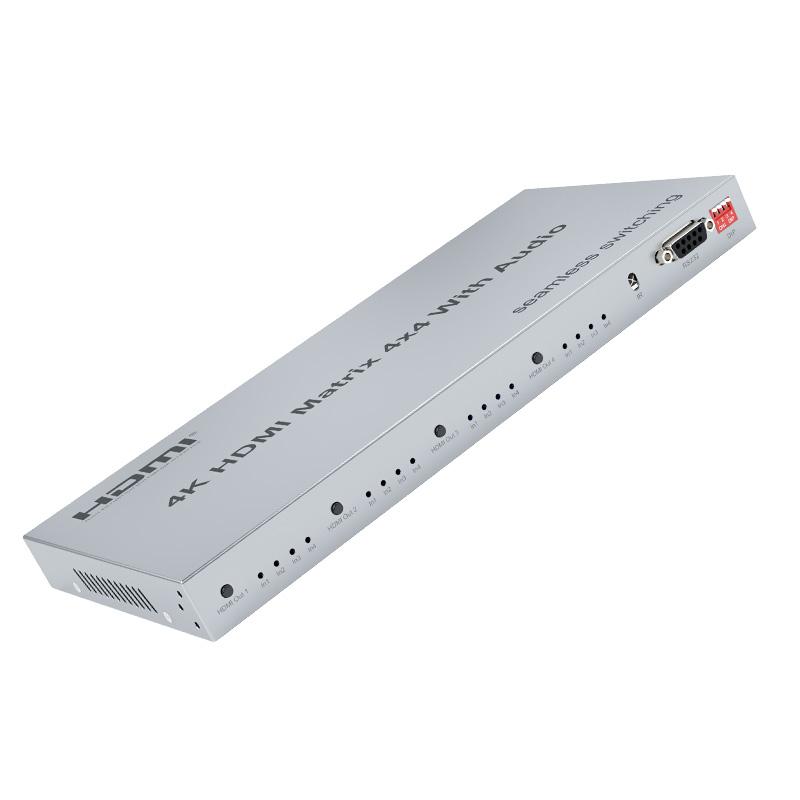 4K HDMI Matrix 4X4 Seamless Switch HDMI Matrix 4 in 4 out with Audio HDMX4X4-S