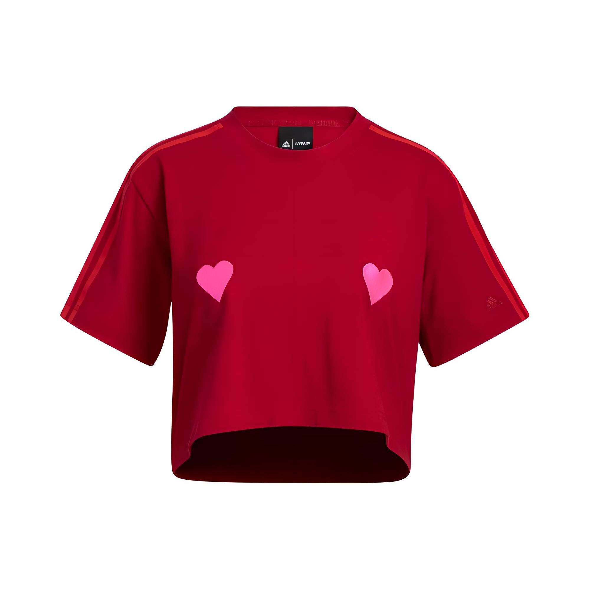 (WMNS) adidas x Ivy Park Crop T-Shirt Asia Sizing Red Women s HI1978 S