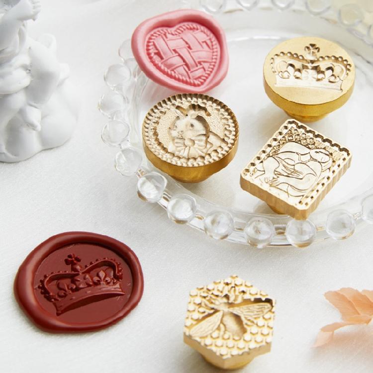 30mm Round Metal Seal Stamp for Invitation Scrapbooking Embellishment Metal Embossing Stamp Round Seal Stamp for Craft