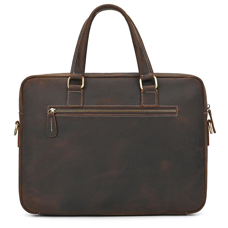 2026 New Designer Leather Laptop Bag For Business Retro Cwoskin Computer Bag for Men Man Briefcase Shoulder Bag Tote Handbags