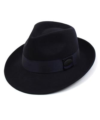 Yunibeosyeolkemiseuteuli Bu Navy Wool Fedora Big Size Big Size Fedora