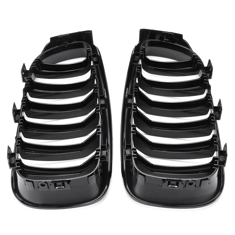 Pair Gloss Black Front Bumper Grille Grilles For BMW F34 335i GT 328i GTxDrive 2014 2015 2016 Not Fit For Sedan and Wagon