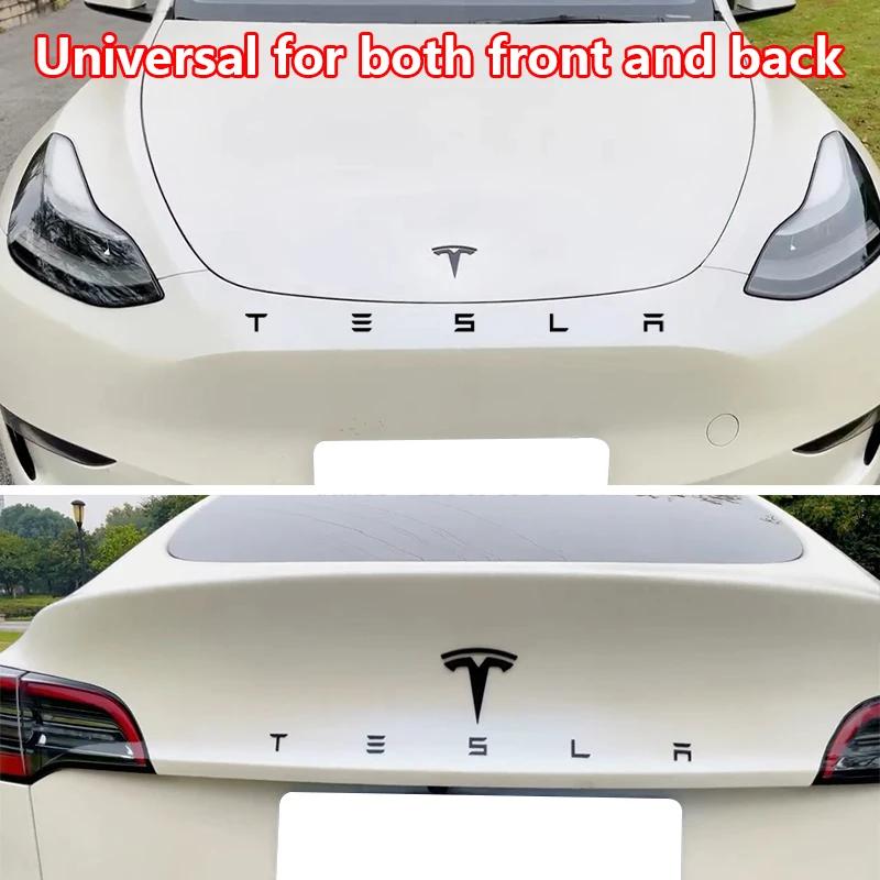 ANB1 For Tesla Car Trunk Badge Backend Labels MODEL/3/S/X Car Emblem Rear Letter Labels Electroplated Car Labels Modified Accessories