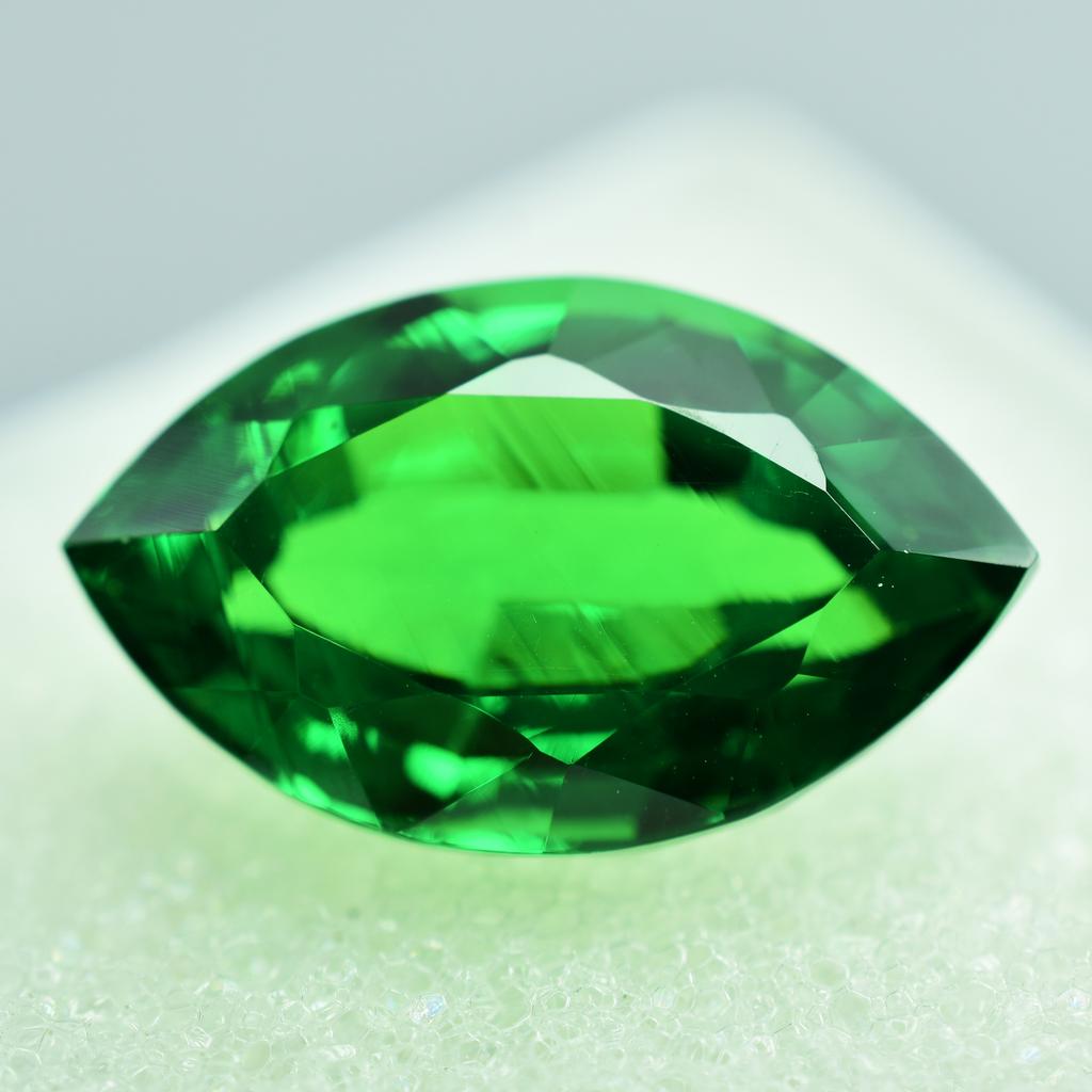 9Ct Natural Tsavorite Garnet Loose Gemstone Quality Eye Clean Green Marquise Cut