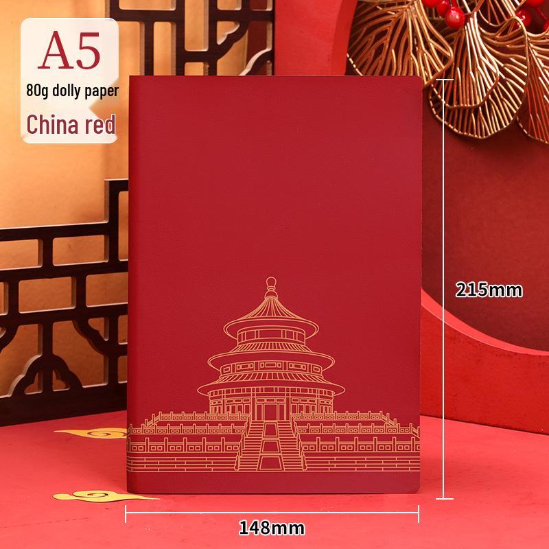 A5 Custom Logo Student Soft Leather Embossed Notebook
