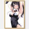 Anime Sakurajima Mai Poster HD Art Sticky Wall Waterproof Home Living Room Bedroom Bar Aesthetic Decoration