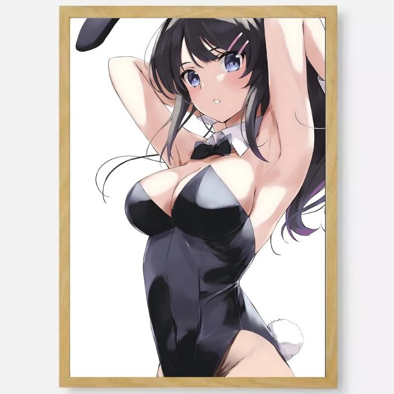 Anime Sakurajima Mai Poster HD Art Sticky Wall Waterproof Home Living Room Bedroom Bar Aesthetic Decoration