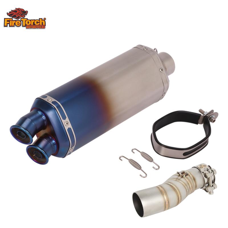 For CFMOTO 450MT 450 MT IBEX450 IBEX 450 2024 2025 Motorcycle Exhaust Escape Moto System Mid Link Pipe With Muffler DB Killer