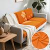 Jacquard Woven Fabric Pure Couch Fitted Covers Polar Thermal Fleece Fabric Form Fitting Sofa Seat Covers Detachable Couch Protector Furniture Cover