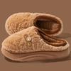 2025 Thick Sole Fluffy Slippers Women Comfy Warm Soft Sole Indoor Cotton Slippers Woman Winter Anti Slip Platform Slides Woman