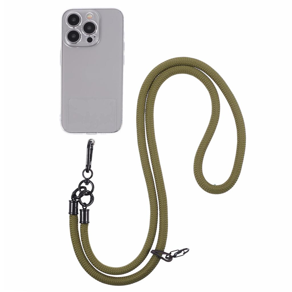 Style A Phone Strap 8mm Nylon Phone Neck Lanyard with Clear Patch