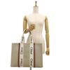 Chloe Large Tote White A4 Size Compatible Women's Bag, Brown, CHC22AS382I2690U, [Used]