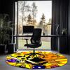 Sprunki Printed Round Rug Carpet Chair Rug Area Rug Entryway Doormats,for Office Chair Living Room Bedroom Kitchen Room.