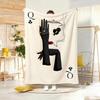 Artwork Q-Q Playing Cards Throw Lightweight 240g Flannel Blanket Soft Skin-friendly for Summer Cooling