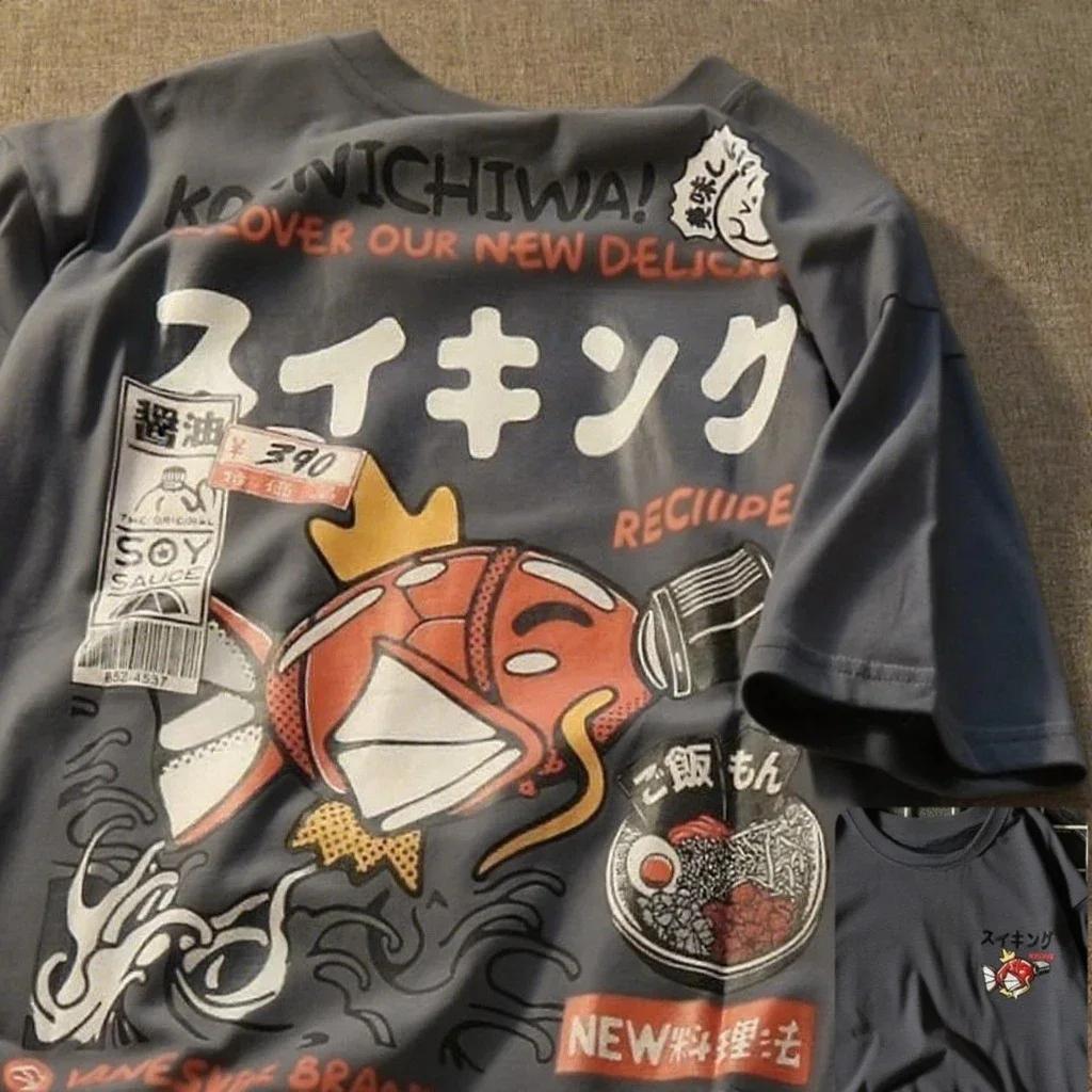 Japanese Dragon Ball Animation Short Sleeve TShirt Mens Goku Master Roshi Peripheral Martial Clothing Summer Breathable Top