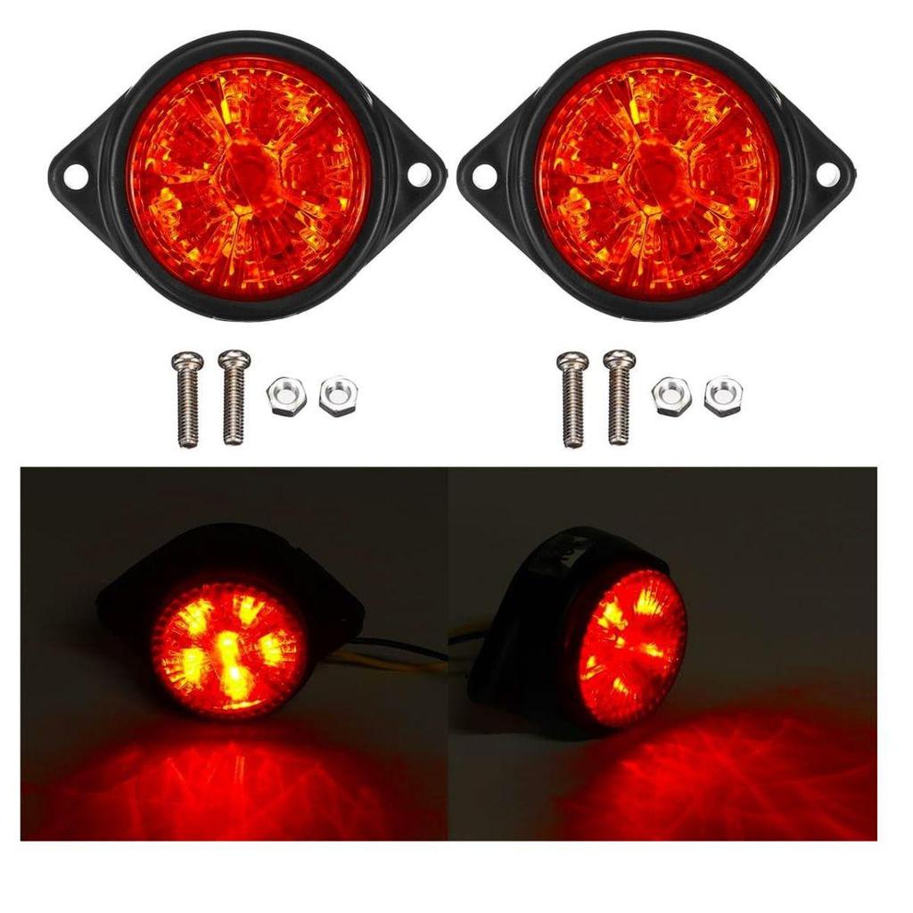 10PCS LED Marker Lights Trailer 12V Red Chicken Lights for Semi Trucks Freightliner Cargo – Universal Fit