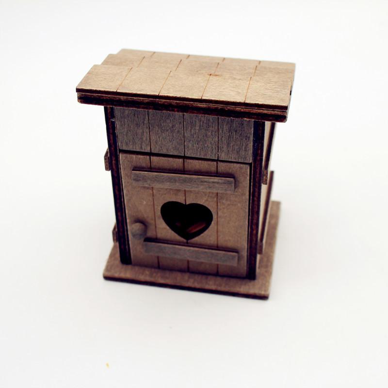 1/3 Stück Neue Mode 1:12 Puppenhaus Simulation Miniatur Feld Hühnernest Axt Holzhacken Landleben Toilette Dekoration