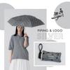 Parasol by Masayuki Oki x Sun and Rain Blackout Cat Folding Commuting to Work or Polka [2025] Wpc. Umbrella, Dots, Mini, Gray, Umbrella, Lightweight,