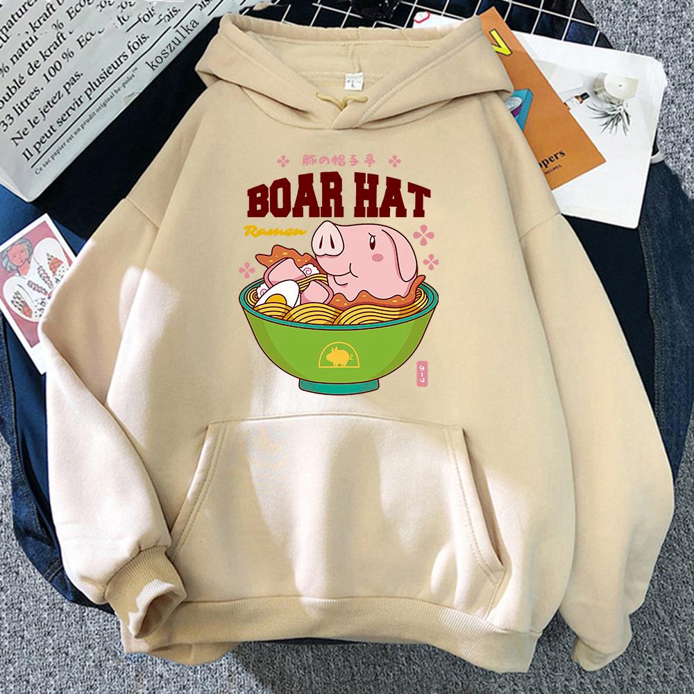 The Seven Deadly Sins Hoodie Women Anime Nanatsu No Taizai Sir Hawk Ramen Hoodies Unisex Cute Pig Noodles Pullovers Sweatshirts
