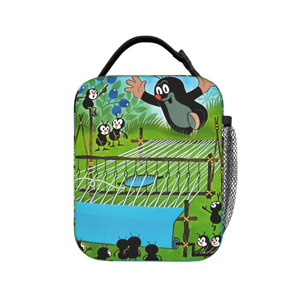 Czech Cartoon Krtek Mole Lunch Bag For Adult Lunch Box Casual Picnic Cooler Bag Portable Zipper Oxford Thermal Lunch Bags