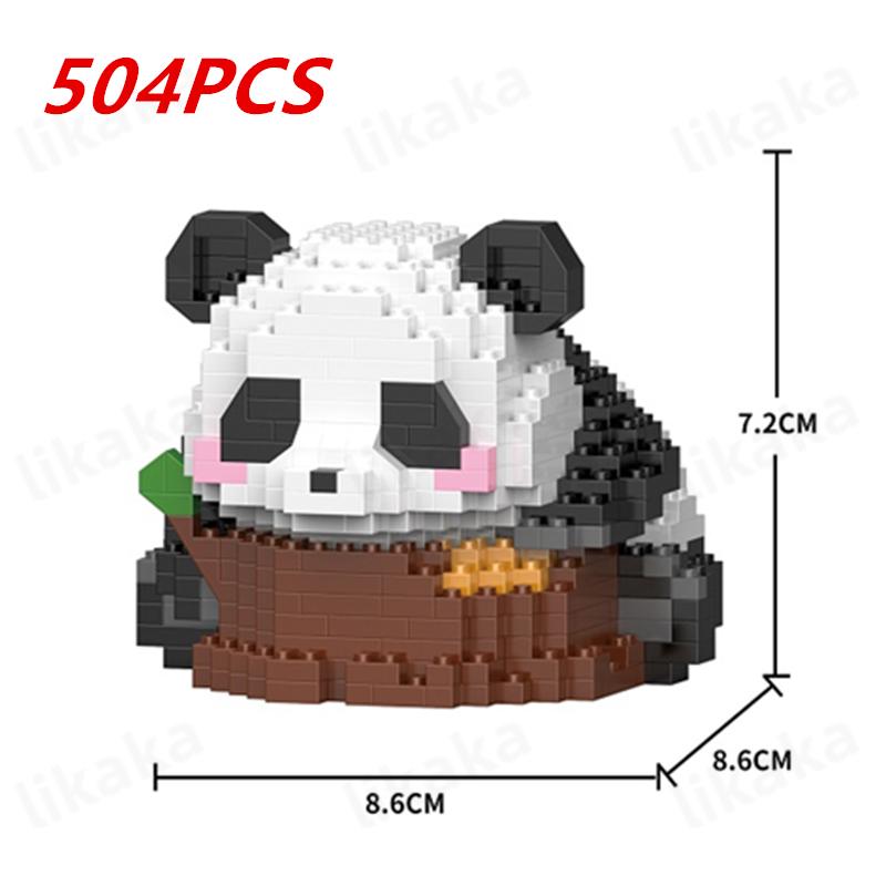 Cute Panda Building Blocks DIY Blocks Micro Blocks Creative Panda Animal Toys Diamond Bricks Toys for Children Boys Girls Gifts