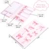 Coquette Pink Bow Sticky Note Set 8 Pads Bowknot Notepad Cute Preppy Writing Reminder Memo Pad Page for Annotating Back to School Office Classroom