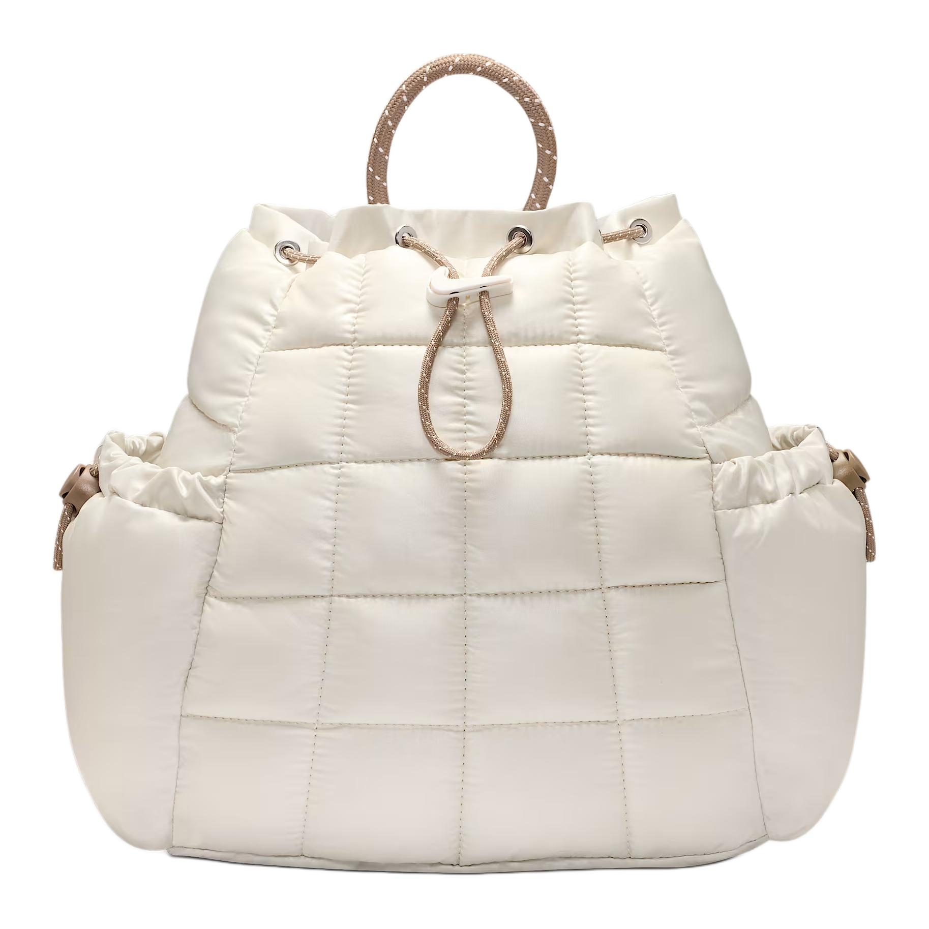 Nike 9L Sportswear Puffle Fashion Versatile Nylon Mini Backpack Women Backpack Off-White HQ6693-072 Ecru 5800₽