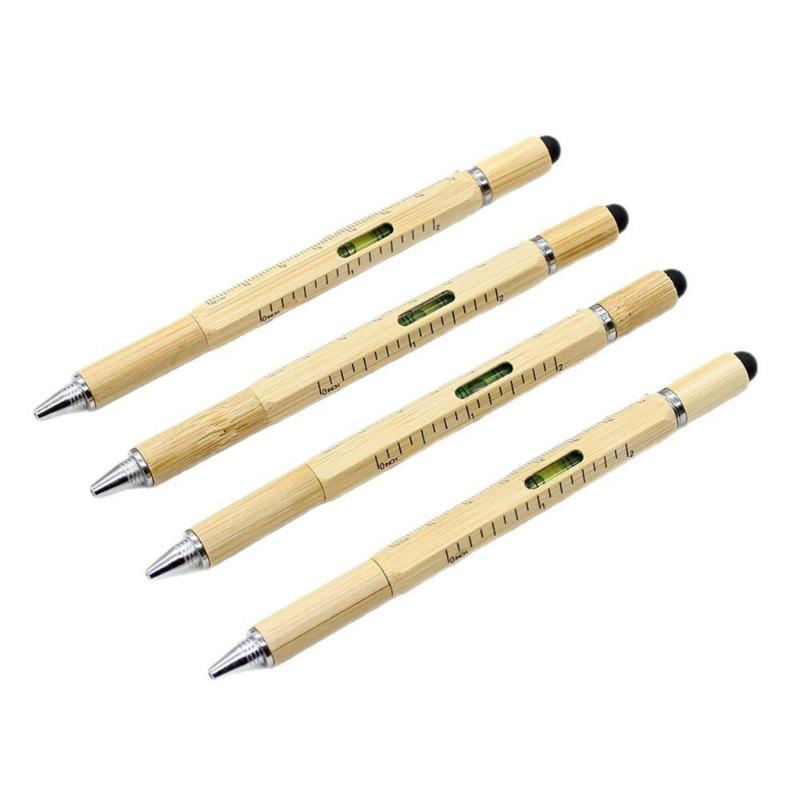 W89C Gift Pen for Men 6 in 1 Multitool Tool Pen with Screwdriver Ruler Levelgaug China Mainland