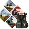 Multi-Pockets Fly Fishing Jacket Buoyancy Vest with Water Bottle Holder for Kayaking Sailing